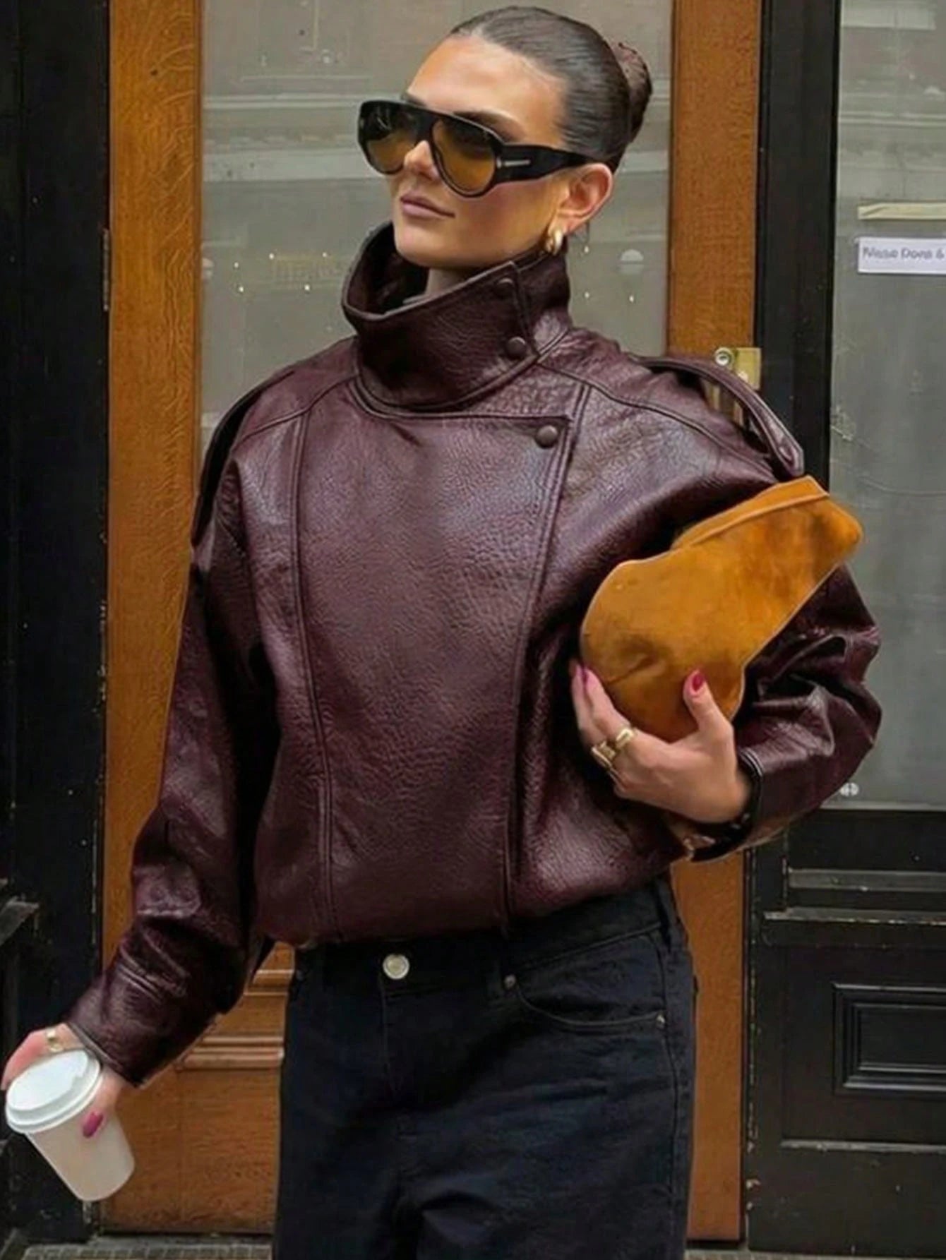 Jaqueta de Couro - Estilo Gringa